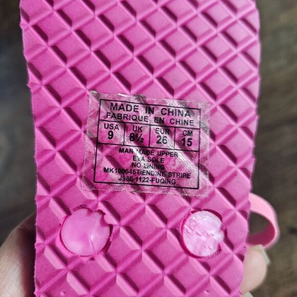 Michael Kors toddler flip flops colorful 9 10 - Picture 4 of 4